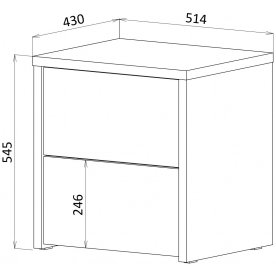 Спальный гарнитур Кения комплектация 5