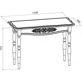 Консольный столик Ассоль плюс АС-36