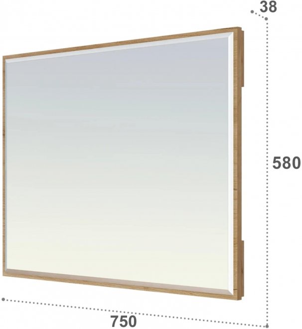 Туалетный столик ЭЛ-22 ЭЛ-24 дуб крафт золотой / меренга (К)