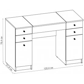 Туалетный столик Лотос-4 ТС.012.1200-01