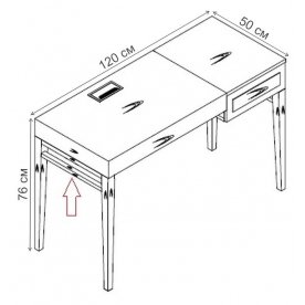 Туалетный столик Marbella MDI.WD.MRB.6
