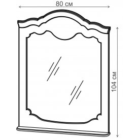 Зеркало Орхидея СП-002-17 ольха с патиной