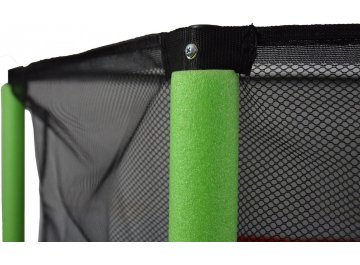 Батут с защитной сеткой AL-140-green