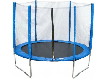 Батут с защитной сеткой AL-out180-blue