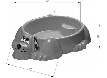 Песочница Sheffilton Kids Собачка 373