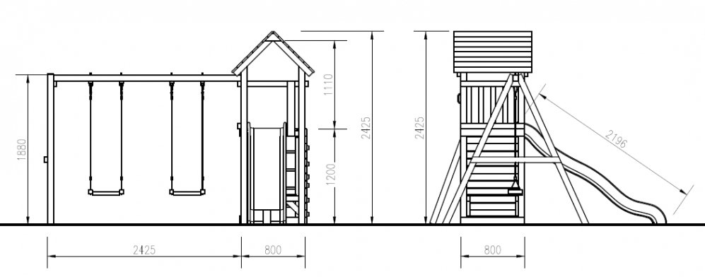 Детская площадка Савушка Мастер 8