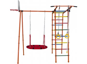 Детский спортивный комплекс для дачи ДСК Формула здоровья Street 1 оранжевый радуга