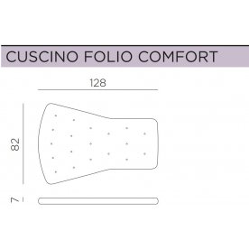 Кресло-качалка пластиковое с подушкой Folio белый / розовый