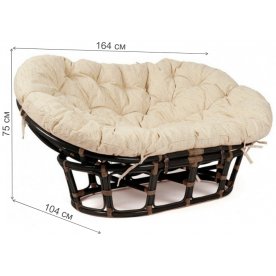 Диван из ротанга Мамасан