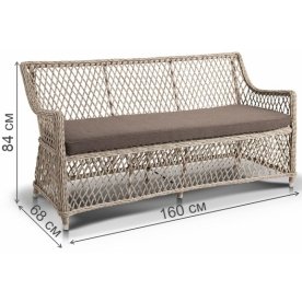 Диван из ротанга Тали