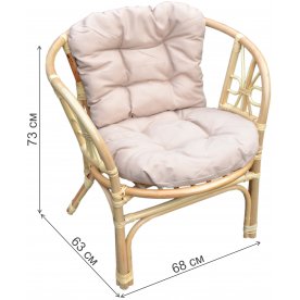 Кофейный комплект из ротанга Багамы Мини