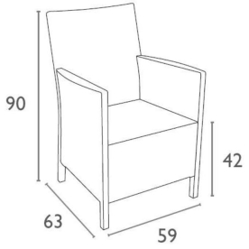 Кресло из ротанга California
