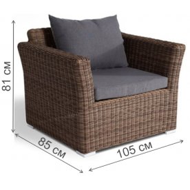 Кресло из ротанга Пакора