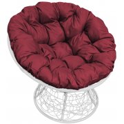 белый / бордовый