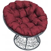 серый / бордовый