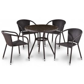 Обеденный комплект из ротанга T282ANT/Y137C-W53