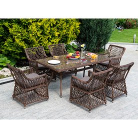 Обеденный комплект из ротанга Мила