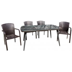 Обеденный комплект из ротанга Амиго 2