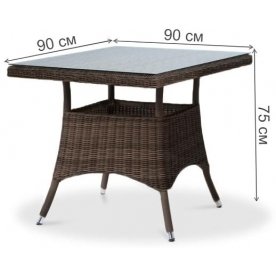 Обеденный комплект из ротанга Трифала