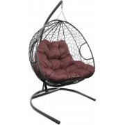 серый / бордовый