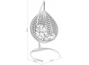 Подвесное кресло Капля Люкс плетеный