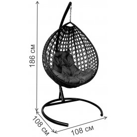 Подвесное кресло Капля Люкс