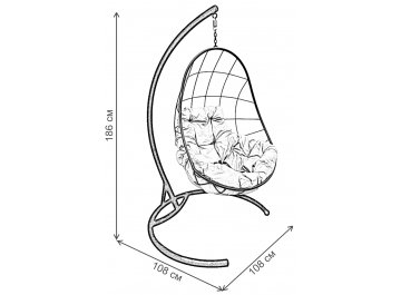 Подвесное кресло Овал