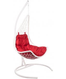 Подвесное кресло Wind white / красный