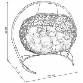 Подвесной диван Лежебока