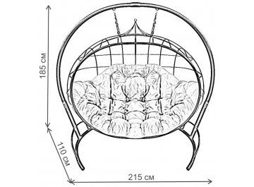 Подвесной диван Улей