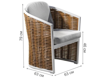 Кресло из ротанга Мэвис 39AR-KRES-403 BEL