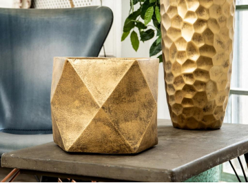 Кашпо Геометри Ромб DSQUARE25-GLD
