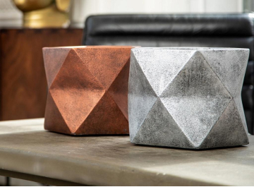 Кашпо Геометри Ромб DSQUARE25-SLV