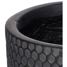Кашпо Ханни Круглое HON-CLNDR-BLK-25
