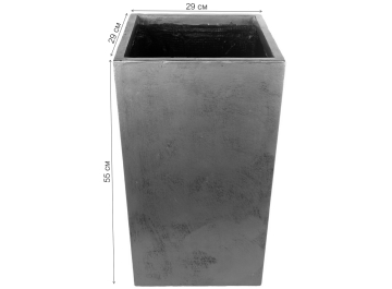 Кашпо Крисмас Высокое TSXMAS-SLV-29