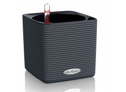 Кашпо Lechuza 13384 CUBE Color 14 серый