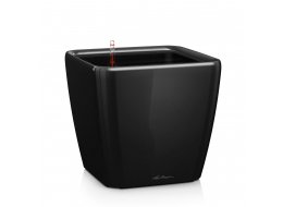 Кашпо Lechuza 16189 QUADRO LS 43 Черный блестящий