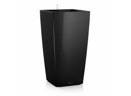 Кашпо Lechuza 18469 CUBICO 22 Черный блестящий