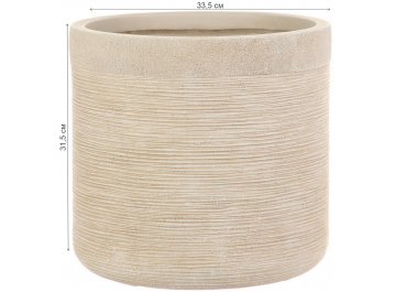 Кашпо Флоранжери Круглое D33.5 H31.5 SCRBR33-BB