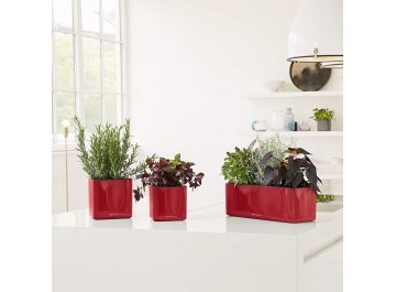 Кашпо Кьюб Glossy Triple