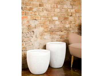 Кашпо Лотус Высокое Круглое D28 H33.5 MESHRV28-AW