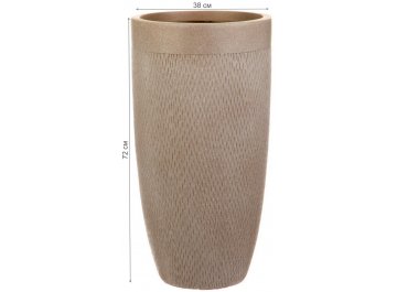 Кашпо Лотус Высокое Круглое D38 H72 MESHV38-T