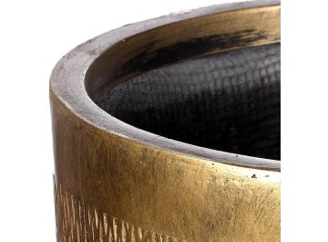 Кашпо Лотус Круглое MESHR37-GLD