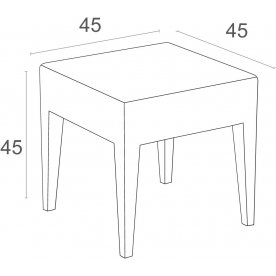 Кофейный комплект из пластика Miami Lounge