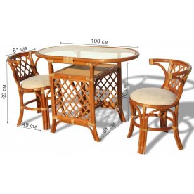 Комплект для завтрака 03/03 коньяк