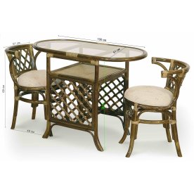 Комплект для завтрака 03/03 браун