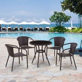 Обеденный комплект 4+1 T282ANS Y137C-W53 4Pcs