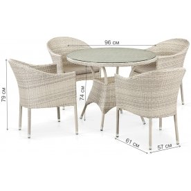 Обеденный комплект T190A Y350A-W85-D90