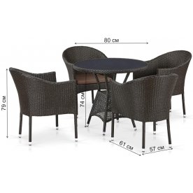 Обеденный комплект T707ANS Y350-W53 4