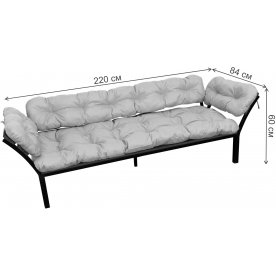 Металлический диван Дачный